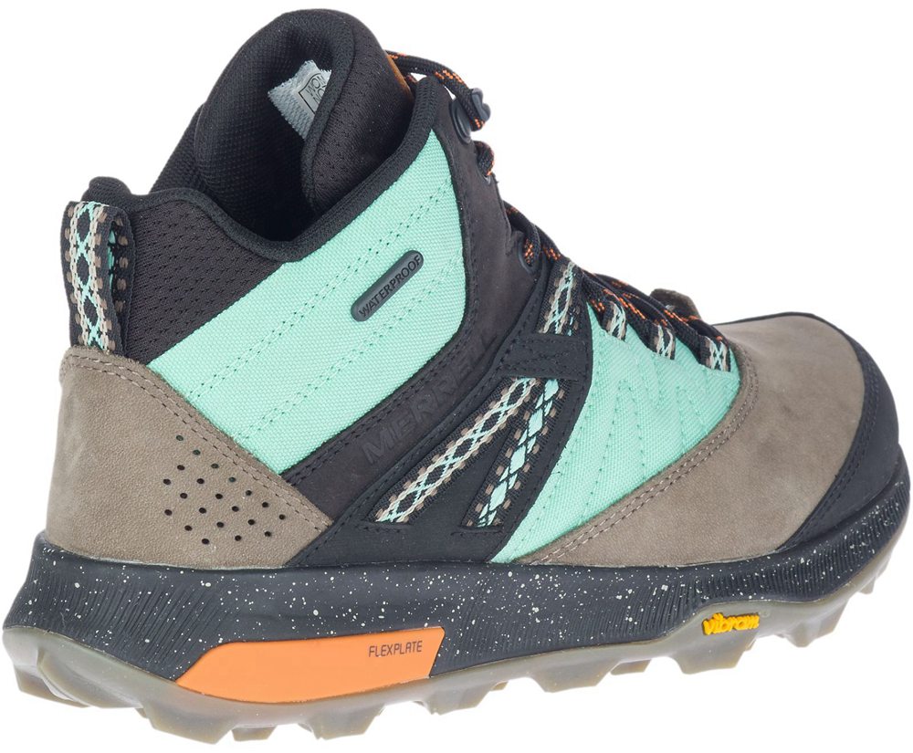 Botas Senhora - Merrell Zion Mid Waterproof X Unlikely Hikers - Multicoloridas - TUZ795823